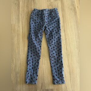 Mini Boden Girls Blue Red Floral Corduroy Jeggings -
Size 9